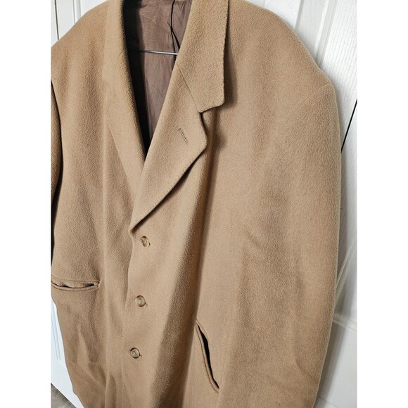 Vintage Austin Arnold of England wool cashmere camel maxi coat XL XXL 2X - Picture 3 of 12